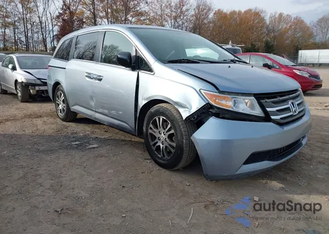 2013 Honda Odyssey Ex-L from USA, damaged, VIN 5FNRL5H66DB032608